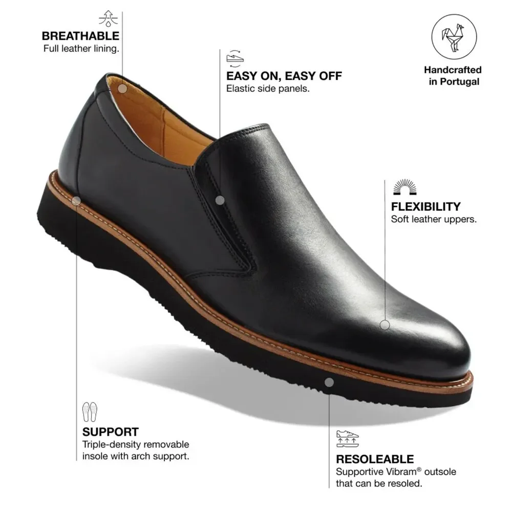 *Brand New* Samuel Hubbard Men's Frequent Traveler Loafer Black Leather Size 10